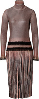 Thumbnail for your product : Ferragamo Metallic Knit Dress