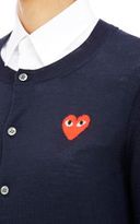 Thumbnail for your product : Comme des Garcons PLAY Women's Heart Emblem Cardigan-Blue