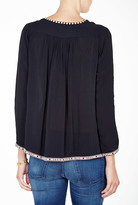 Thumbnail for your product : BA&SH Ba & Sh Black Loose Fitted Embroidered Top