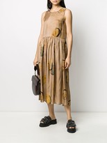 Thumbnail for your product : UMA WANG Face Print Pleated Dress