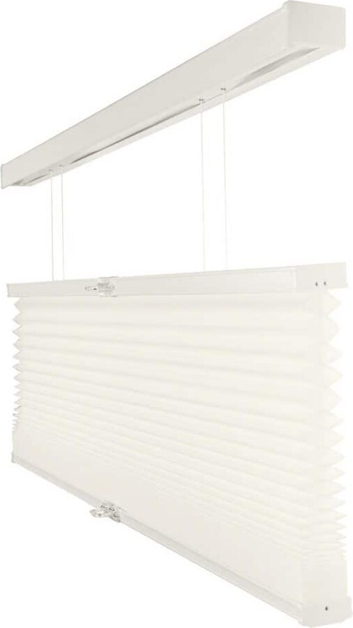 Chicology Cut-to-Size Tarpaulin Grey Cordless Top Down Bottom Up Light Filtering Polyester Cellular Shade 40 in. W x 72 in. L