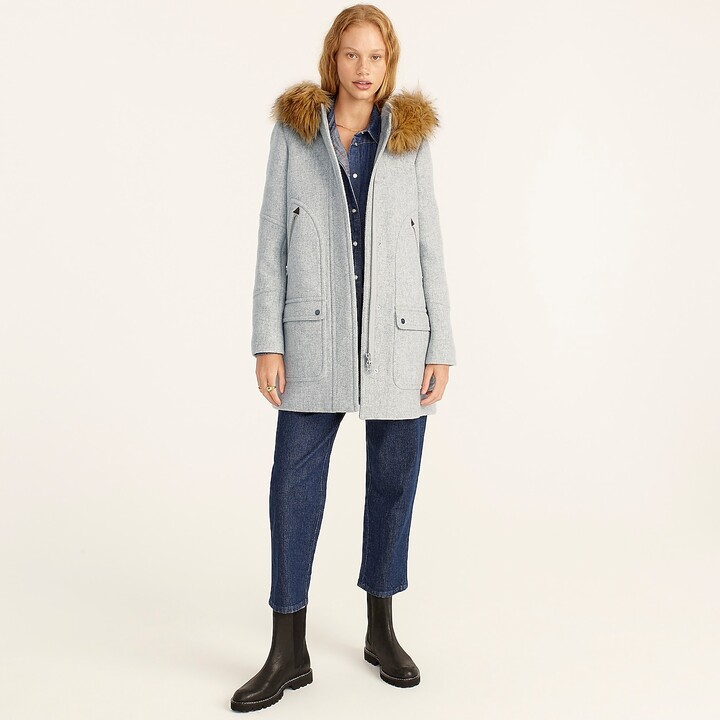 J.Crew Tall chateau parka in Italian stadium-cloth wool - ShopStyle  Outerwear