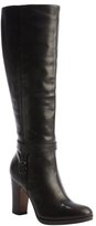 Thumbnail for your product : Pour La Victoire black leather buckle detail side zip 'Isabeli' boots
