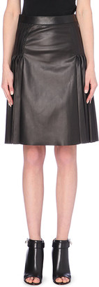 Givenchy Pleated Leather Skirt - for Women