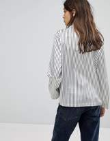 Thumbnail for your product : Reclaimed Vintage Inspired Pj Shirt In Stripe