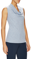 Thumbnail for your product : Lafayette 148 New York Cotton Cowl Neck Sleeveless Top