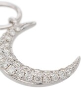 Thumbnail for your product : Roxanne First 14kt White Gold Diamond-Embellished Moon Charm
