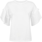 Thumbnail for your product : New Look Pleated Sleeve T-Shirt
