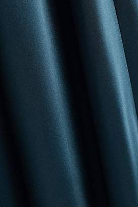 Mason by Michelle Mason Detachable Lace-paneled Silk-satin Gown