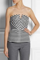 Thumbnail for your product : Richard Nicoll Striped woven bustier top