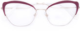 Miu Miu Eyewear - lunettes à monture oeil de chat