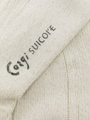Suicoke Logo-Print Cotton Socks