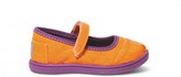 Thumbnail for your product : Toms Neon Orange Canvas Tiny Mary Janes