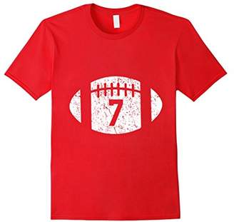 Football Player 7 T Shirt Distressed Look