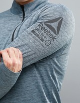 Thumbnail for your product : Reebok Running 1/4 Zip Sweat In Gray Marl B47138