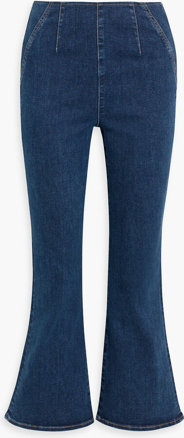 Veronica Beard Carson high-rise kick-flare jeans