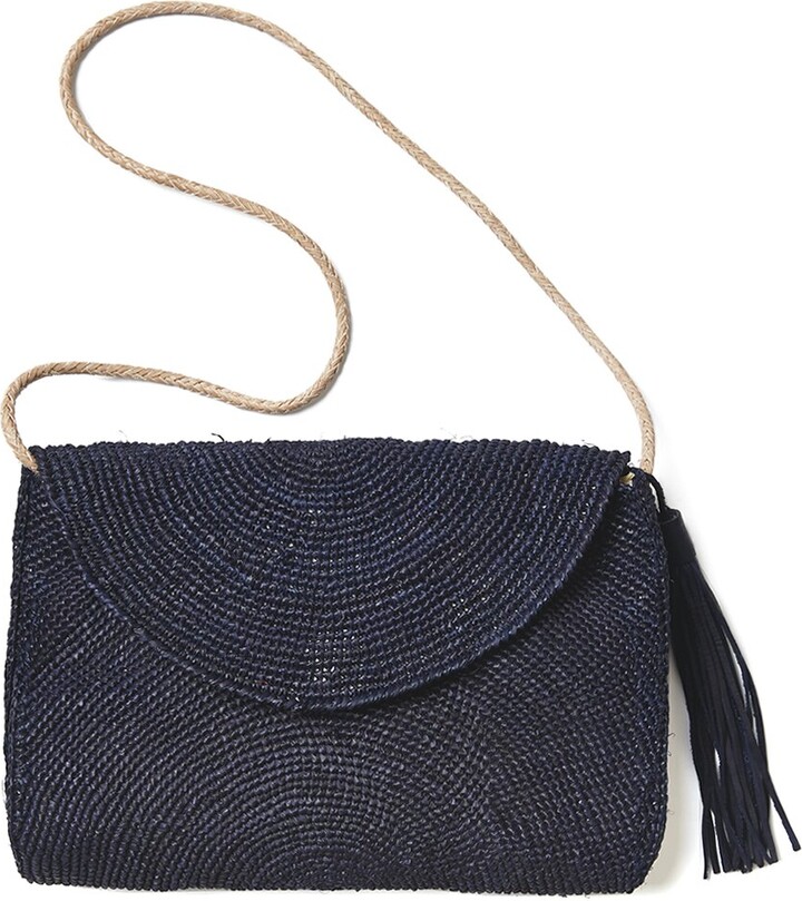 Mar y Sol Leah Raffia Shoulder Bag