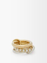 Thumbnail for your product : Spinelli Kilcollin Akoya Pearl, 18kt Gold & Sterling Silver Ring - Pearl