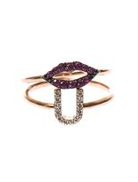 Thumbnail for your product : Aamaya by Priyanka Kiss You rose gold-plated double ring