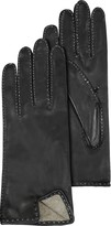 Thumbnail for your product : Forzieri Women's Stitched Cashmere Lined Black Italian Leather Gloves