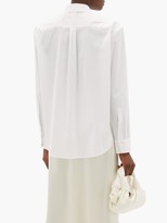 Thumbnail for your product : LA COLLECTION Emilia Cotton-blend Poplin Shirt - Ivory