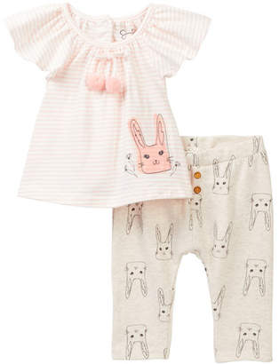 Jessica Simpson Bunny Top & Pant Set (Baby Girls)