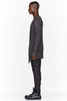 Thumbnail for your product : Julius Charcoal Speckled Layered Draped Fraise Shirt