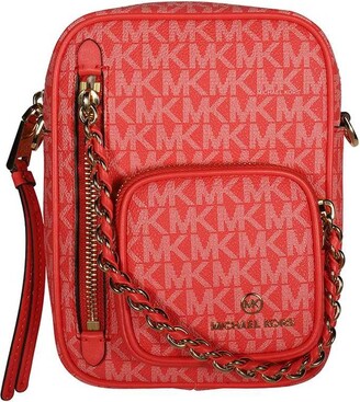 Leather crossbody bag Michael Kors Red in Leather - 33156107