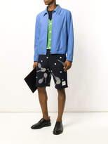 Thumbnail for your product : Thom Browne Double Welt Pocket Zip Up Golf Jacket With Elastic Hem In Salt Shrink Cotton