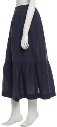 eskandar Linen Single Pocket Skirt