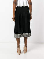 Thumbnail for your product : RED Valentino lace-trimmed crepe skirt