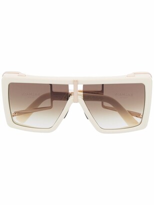 Balmain Eyewear Square-Frame Sunglasses