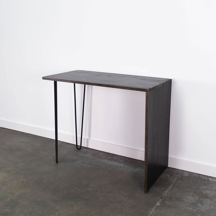 Furniture Pipeline Westport Rustic Solid Wood Waterfall Desk ShopStyle