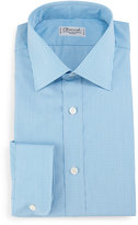 Thumbnail for your product : Charvet Check Barrel-Cuff Dress Shirt, Teal