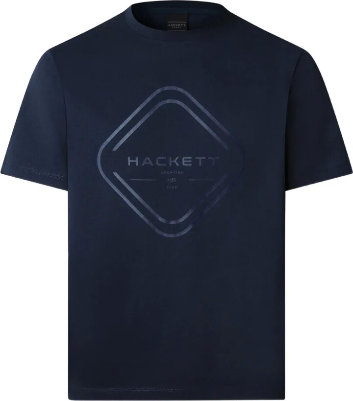 Hackett Classic Fit graphic-print round-neck cotton T-shirt