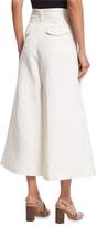 Thumbnail for your product : Co High-Waist Wide-Leg Culotte Pants, Ivory