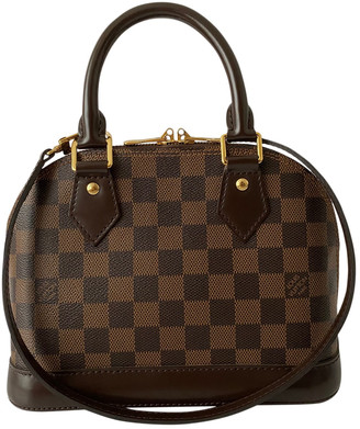 Louis Vuitton Alma BB Brown Cloth Handbags