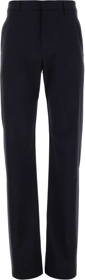 Givenchy Navy Blue Stretch Wool Blend Pant