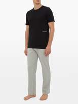 Thumbnail for your product : Calvin Klein Underwear Logo-print Stretch-cotton Pyjama Trousers - Mens - Grey