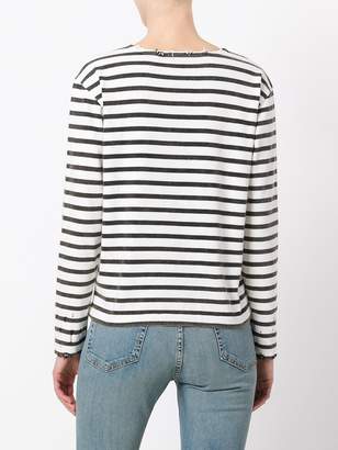 R 13 striped sweatshirt