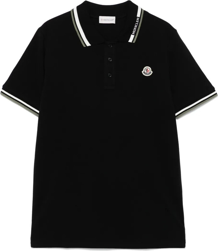 Moncler Enfant Piqué Cotton Polo Shirt