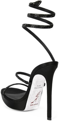 Rene Caovilla Sequin-Embellished Stiletto Sandals