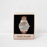 Thumbnail for your product : River Island Womens Gold tone diamante encrusted watch