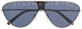 Thumbnail for your product : Stella McCartney Sunglasses Logo Embellished Sunglasses