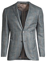 Thumbnail for your product : Corneliani Regular-Fit Windowpane Wool Jacket