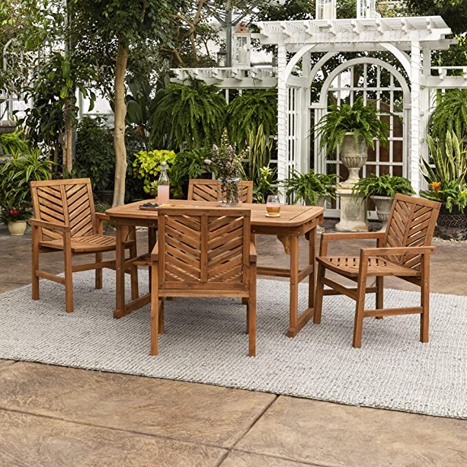Favorites Cyndi Spivey - Theodore 5pc Wicker Patio Dining Set Christopher Knight Home