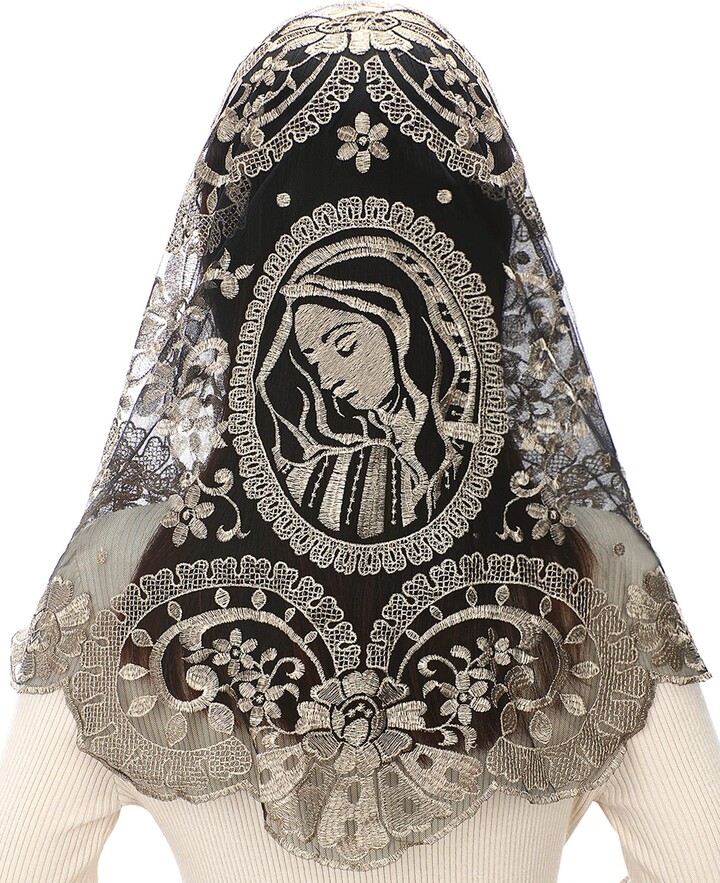 Bozidol Catholic Church Veil Chapel Mantilla Triangle Mass Spanish Lace