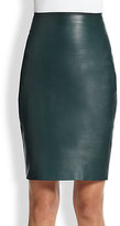 Thumbnail for your product : Akris Nappa Leather Pencil Skirt
