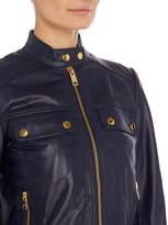 Thumbnail for your product : Michael Kors Mod leather jacket with zip detail
