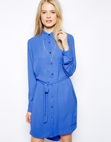 Thumbnail for your product : Pepe Jeans Shirt Dress With Waist Tie
